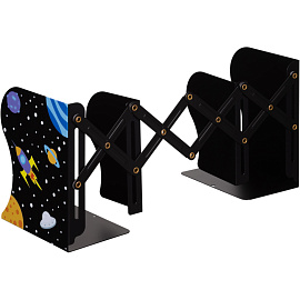 Подставка для книг Комус Класс Space time металлическая чёрная