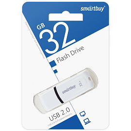 Флешка USB 2.0 32 ГБ Smartbuy Paean (SB32GBPN-W)