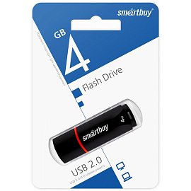 Флешка USB 2.0 4 ГБ Smartbuy Crown (SB4GBCRW-K)
