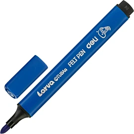 Фломастеры Deli Larva 12 цветов с вентилируемыми колпачками