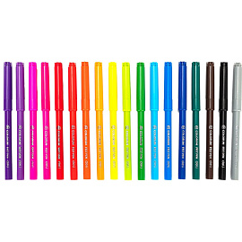 Фломастеры Deli ColoRun 18 цветов с вентилируемыми колпачками смываемые (EC10013)