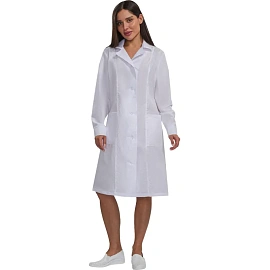 Халат медицинский женский м04-ХЛ белый (размер 44-46, рост 158-164)