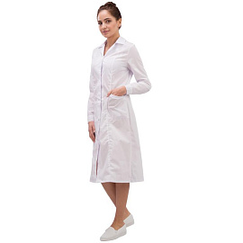 Халат медицинский женский м04-ХЛ белый (размер 56-58, рост 158-164)
