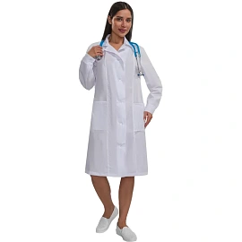 Халат медицинский женский м04-ХЛ белый (размер 60-62, рост 158-164)
