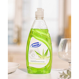 Средство для мытья посуды Luscan Бальзам-Алоэ гель 0.5 л с дозатором