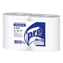 Протирочная бумага Protissue С241 белая (2 рулона по 350 метров)