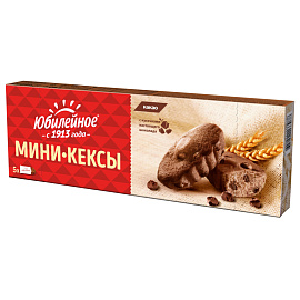 Пирожное Юбилейное с кусочками темного шоколада и какао 140 г