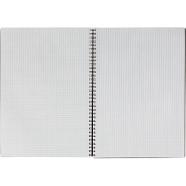 Бизнес-тетрадь Комус Classic А4 100 листов синяя в клетку на спирали (294х210 мм)