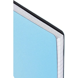 Бизнес-тетрадь Комус Classic А5 100 листов голубая в клетку на спирали (210х150 мм)