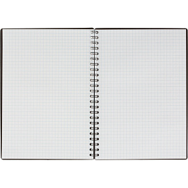 Бизнес-тетрадь Комус Classic А5 60 листов синяя в клетку на спирали (210х150 мм)