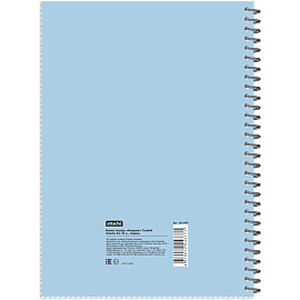 Бизнес-тетрадь Attache Акварель А4 96 листов голубая в клетку на спирали (202x270 мм)