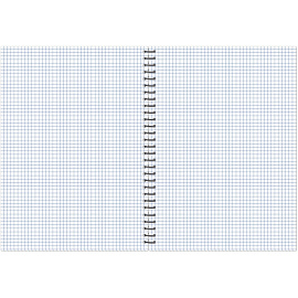 Бизнес-тетрадь Attache Акварель А4 96 листов бирюзовая в клетку на спирали (202x270 мм)