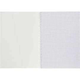 Бизнес-тетрадь Attache Акварель А4 96 листов бирюзовая в клетку на спирали (202x270 мм)