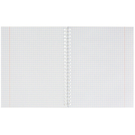 Бизнес-тетрадь Attache Акварель A5 80 листов фиолетовая в клетку на спирали (291x204)