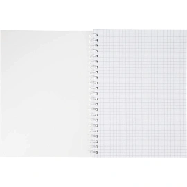 Бизнес-тетрадь Attache Акварель A5 80 листов фиолетовая в клетку на спирали (291x204)