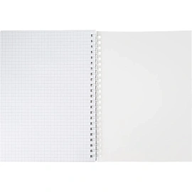 Бизнес-тетрадь Attache Акварель A5 80 листов фиолетовая в клетку на спирали (291x204)