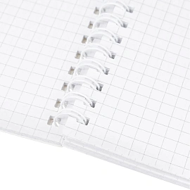 Бизнес-тетрадь Attache Акварель A5 80 листов фиолетовая в клетку на спирали (291x204)