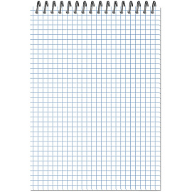 Блокнот Attache Акварель А5 60 листов голубой на спирали (146x204 мм)