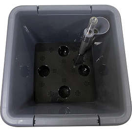 Горшок для цветов с автополивом InGreen Munchen 5 л с внутренней вставкой 2.2 л утренний туман (24.4x19 см)