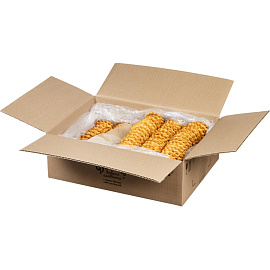 Печенье сдобное Дымка Домашние вафельки с апельсиновой начинкой 3.8 кг