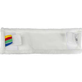 Насадка МОП для швабры-флаундера (плоской) A-VM микрофибра 40x12 см белая