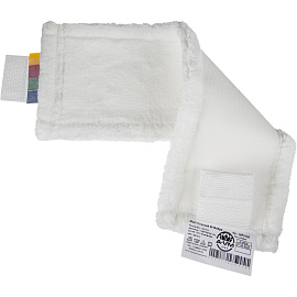 Насадка МОП для швабры-флаундера (плоской) A-VM микрофибра 40x13 см (код НАССР: синий/красный/зеленый/желтый)