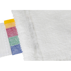 Насадка МОП для швабры-флаундера (плоской) A-VM микрофибра 40x13 см (код НАССР: синий/красный/зеленый/желтый)