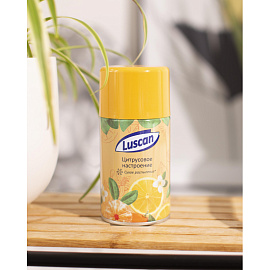 Баллон сменный для автоматического освежителя Luscan Цитрусовое настроение 250 мл
