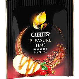 Чай черный Curtis Pleasure Time 25 сашет (шиповник, карамель, яблоко)