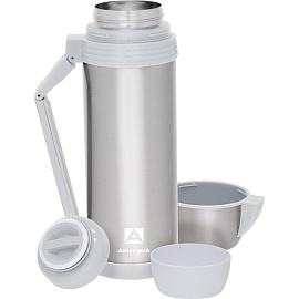 Термос Арктика 2 л серебристый (с ручкой)