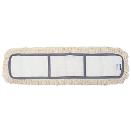 Насадка МОП для швабры-флаундера (плоской) Vileda Professional ДастМоп хлопок/полиэстер 62x12 см бежевая