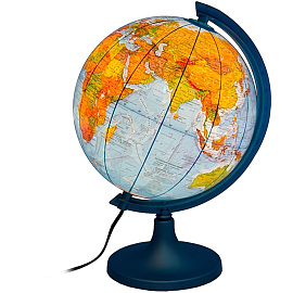 Глобус DMB (Ди Эм Би) физико-политический 25 см с подсветкой
