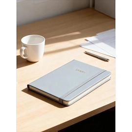 Ежедневник недатированный Attache Diary искусственная кожа А5 136 листов синий с фиксирующей резинкой