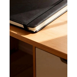 Ежедневник недатированный Attache Dairy искусственная кожа А5 136 листов чёрный с фиксирующей резинкой