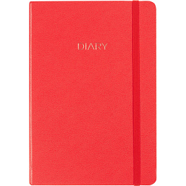 Ежедневник недатированный Attache Diary искусственная кожа А5 136 листов красный с фиксирующей резинкой