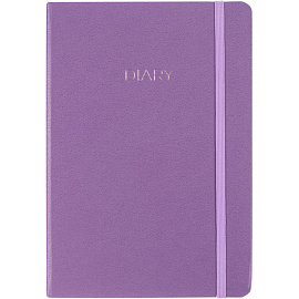 Ежедневник недатированный Attache Diary искусственная кожа А5 136 листов сиреневый с фиксирующей резинкой