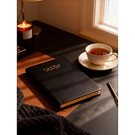 Ежедневник недатированный Attache Plan your life искусственная кожа А5 136 листов чёрный (золотистый обрез)