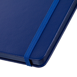 Ежедневник недатированный Attache Story искусственная кожа А5 136 листов синий с фиксирующей резинкой (синий обрез)