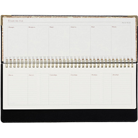 Планинг недатированный Bruno Visconti Persona искусственная кожа 305x130 мм 64 листа чёрный