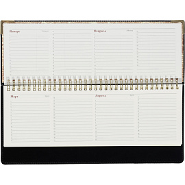 Планинг недатированный Bruno Visconti Persona искусственная кожа 305x130 мм 64 листа чёрный