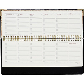 Планинг недатированный Bruno Visconti Persona искусственная кожа 305x130 мм 64 листа чёрный