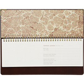 Планинг недатированный Bruno Visconti Persona искусственная кожа 305x130 мм 64 листа коричневый