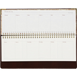 Планинг недатированный Bruno Visconti Persona искусственная кожа 305x130 мм 64 листа коричневый