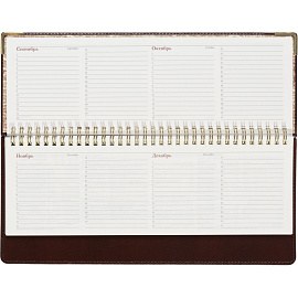 Планинг недатированный Bruno Visconti Persona искусственная кожа 305x130 мм 64 листа коричневый