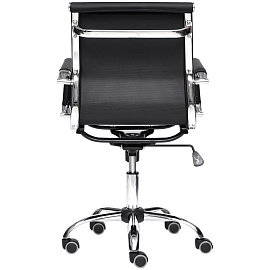 Кресло офисное TetChair Urban-Low чёрное (экокожа, металл)