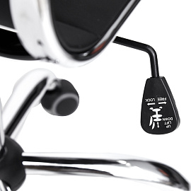 Кресло офисное TetChair Urban-Low чёрное (экокожа, металл)