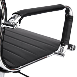 Кресло офисное TetChair Urban-Low чёрное (экокожа, металл)