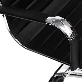 Кресло офисное TetChair Urban-Low чёрное (экокожа, металл)