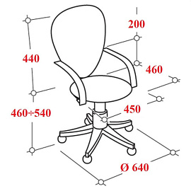 Кресло офисное TetChair Urban-Low чёрное (экокожа, металл)