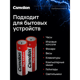 Батарейка АА пальчиковая Camelion Plus Alkaline (24 штуки в упаковке) фото Батарейка АА пальчиковая Camelion Plus Alkaline (24 штуки в упаковке)